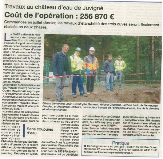Source Courrier de la Mayenne 21/09/2017